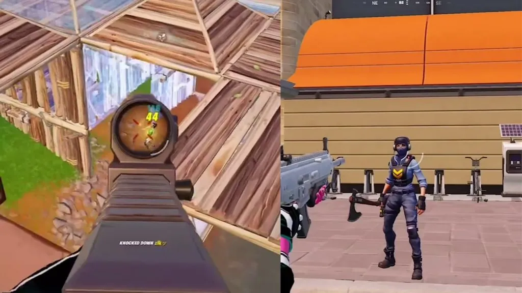 Jogador Fortnite com forte mira auxilia no Capítulo 5