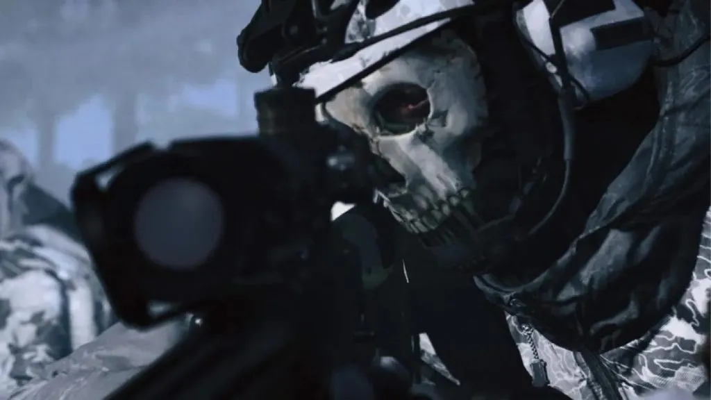 Uma imagem do Ghost em Modern Warfare 3.