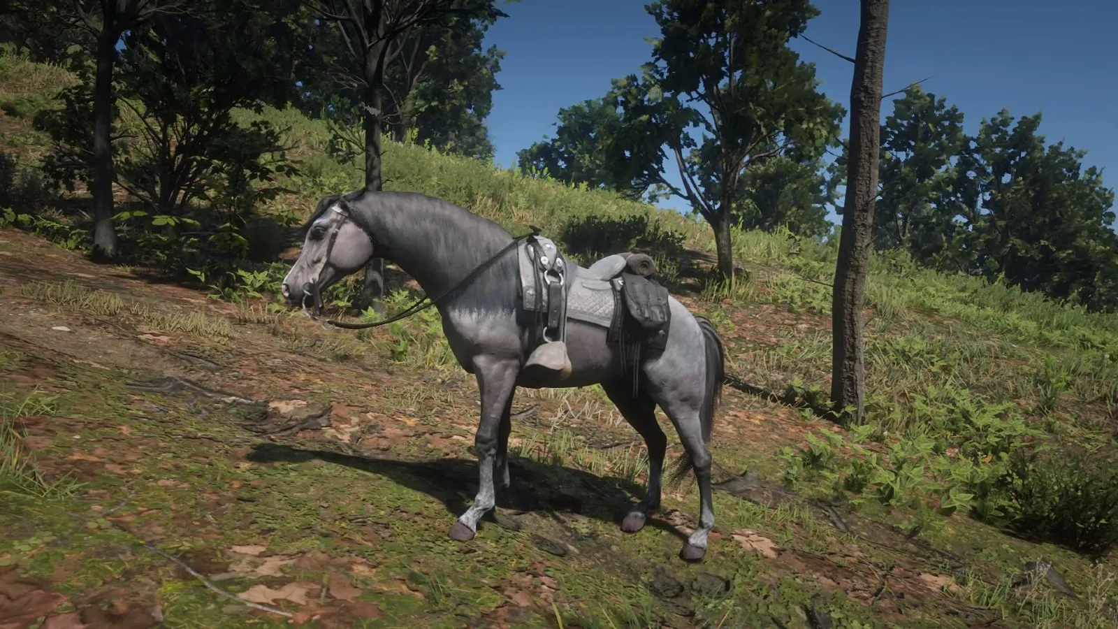 el Rose Bay Grey Arabian, el mejor caballo en red dead redemption 2