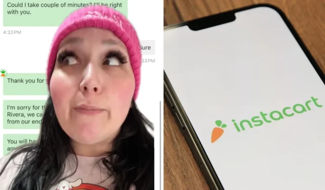 Un comprador de Instacart devuelve el pedido del cliente después de recibir una propina de $2