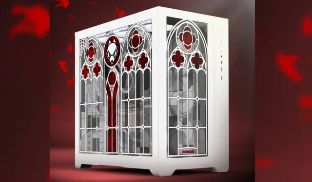 Il PC da gioco in vetro colorato è un sogno gotico nella collaborazione con Lord Athelstan VTuber