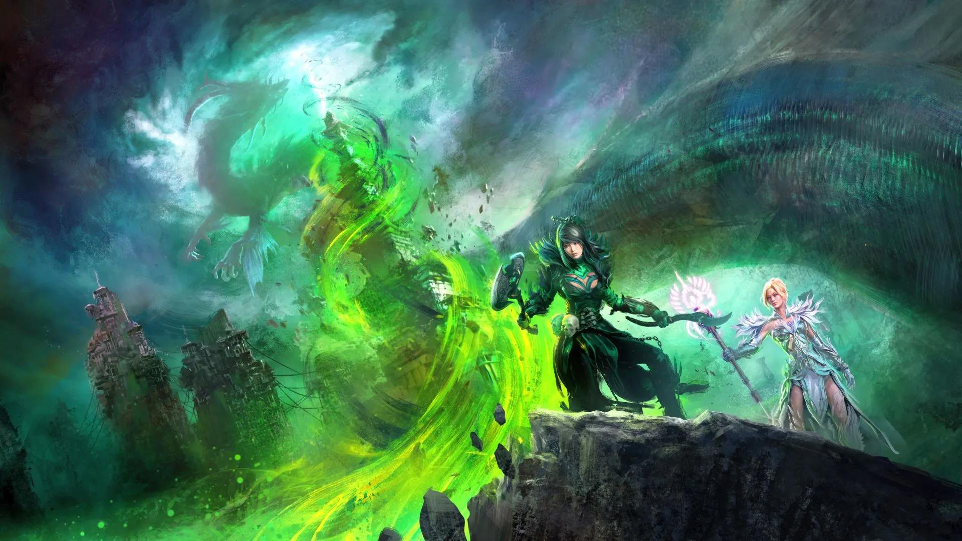 Copertina di Guild Wars 2 End of Dragons