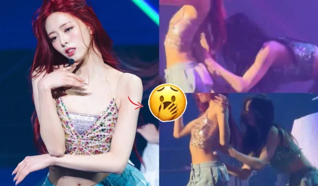 El guardarropa de ITZY Yuna se vuelve loco en el escenario Los miembros se apresuran a rescatarlo: ‘Podría haber salido tan mal…’