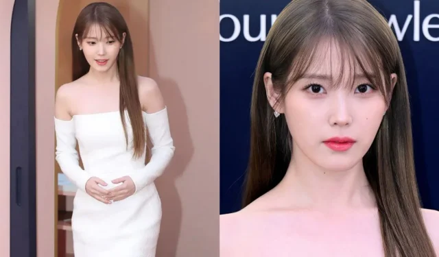 [포토] 아이유, 화이트 드레스로 빛나는 미모: ‘그녀는 천사…’