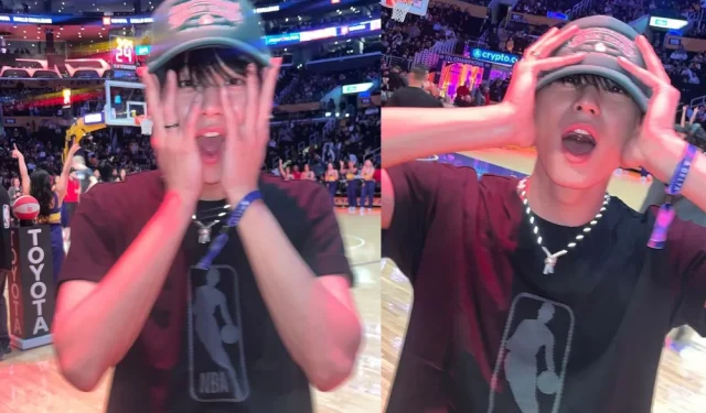 O momento épico de Fanboy da NBA All-Star de Juyeon quebra a Internet – ‘Devo jogar…’