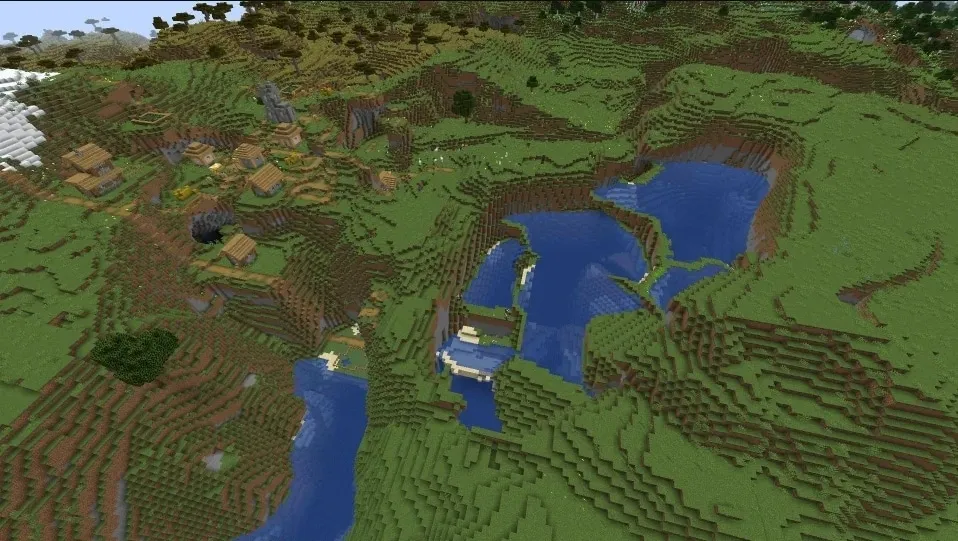 Lacs à plusieurs niveaux Minecraft World Seed Meilleures graines Minecraft 2023