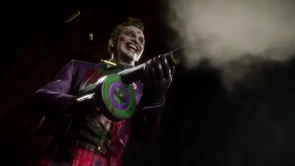 o fatality do coringa em mortal kombat 11