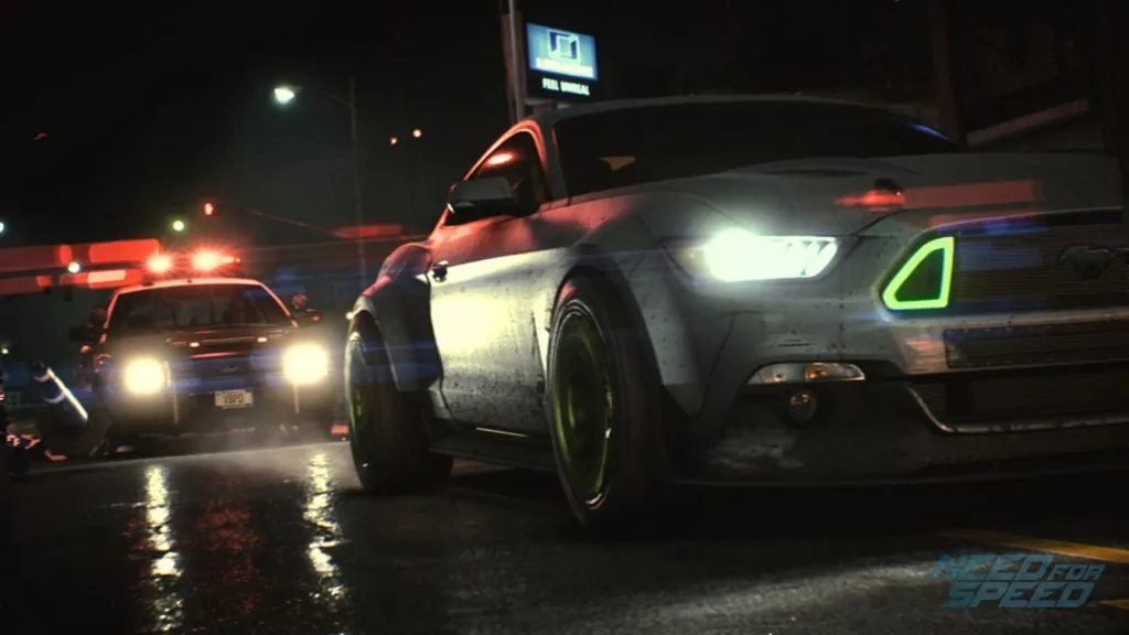 auto che corrono di notte in NFS 2015