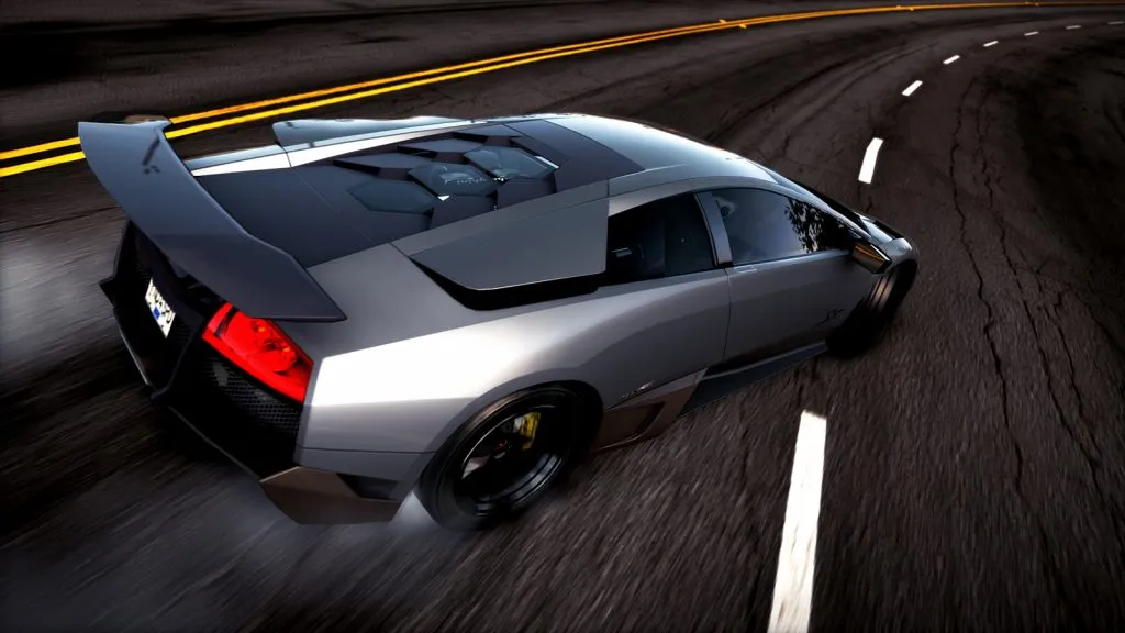 une lamborghini dans la poursuite nfs 2010