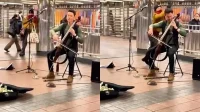 Frau aus New York verhaftet, nachdem sie angeblich einen U-Bahn-Darsteller mit einer Wasserflasche angegriffen hatte