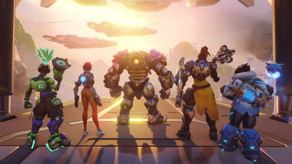 Overwatch 2 Mitglieder standen zusammen