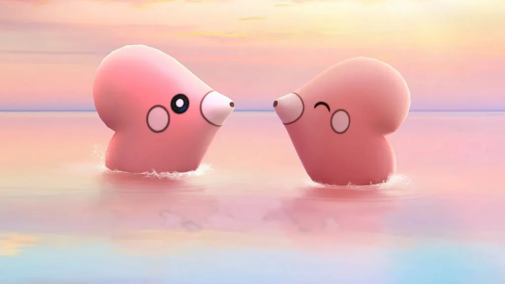 Arte de Pokémon Go com 2 Luvdisc