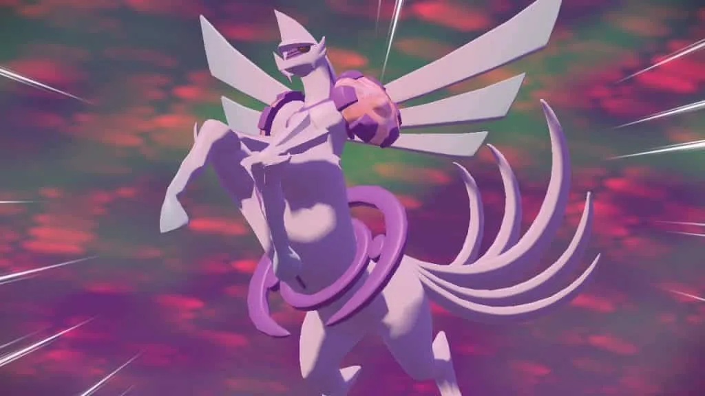 Captura de tela de Pokémon Legends Arceus Origin Forme Palkia