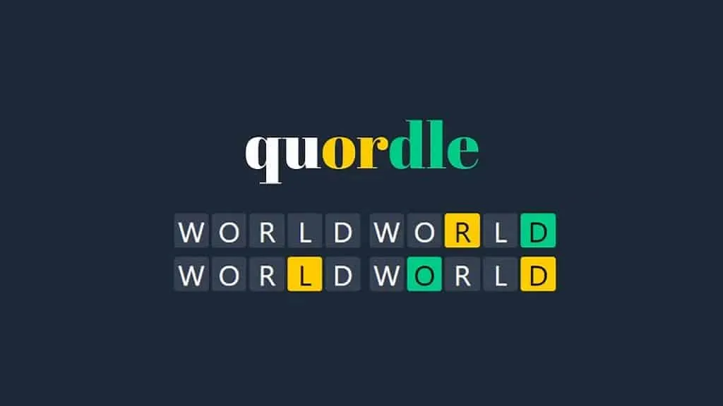Quordle pede que você adivinhe quatro palavras em nove tentativas