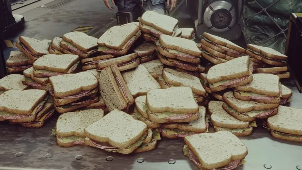 Sándwiches en Starfield