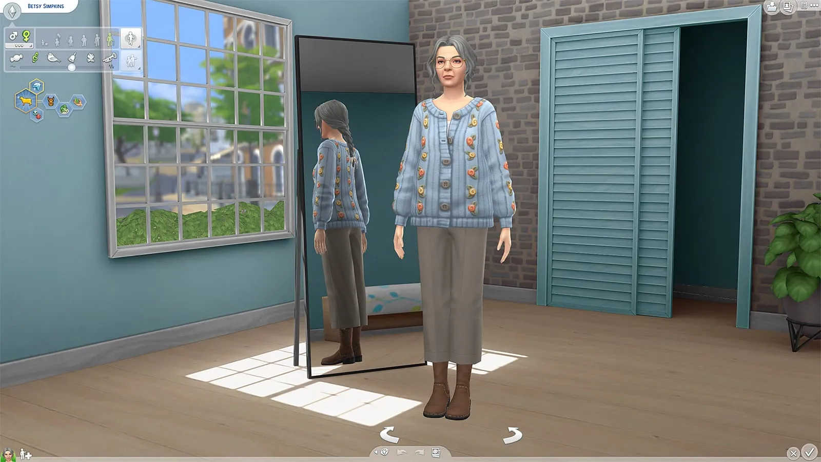 La stanza CAS di The Sims 4 mod