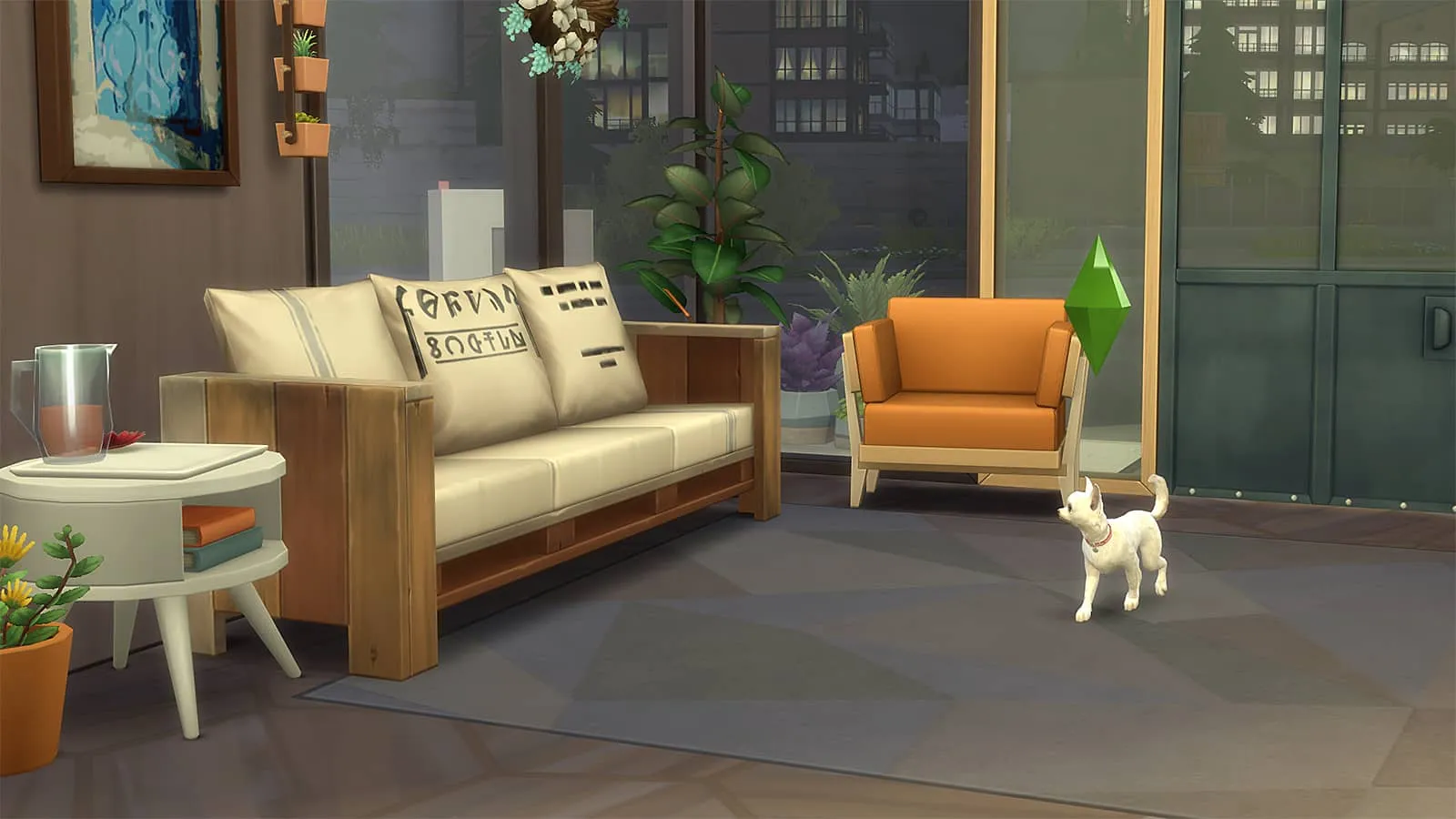 Une capture d'écran du gameplay des animaux jouables dans les Sims 4