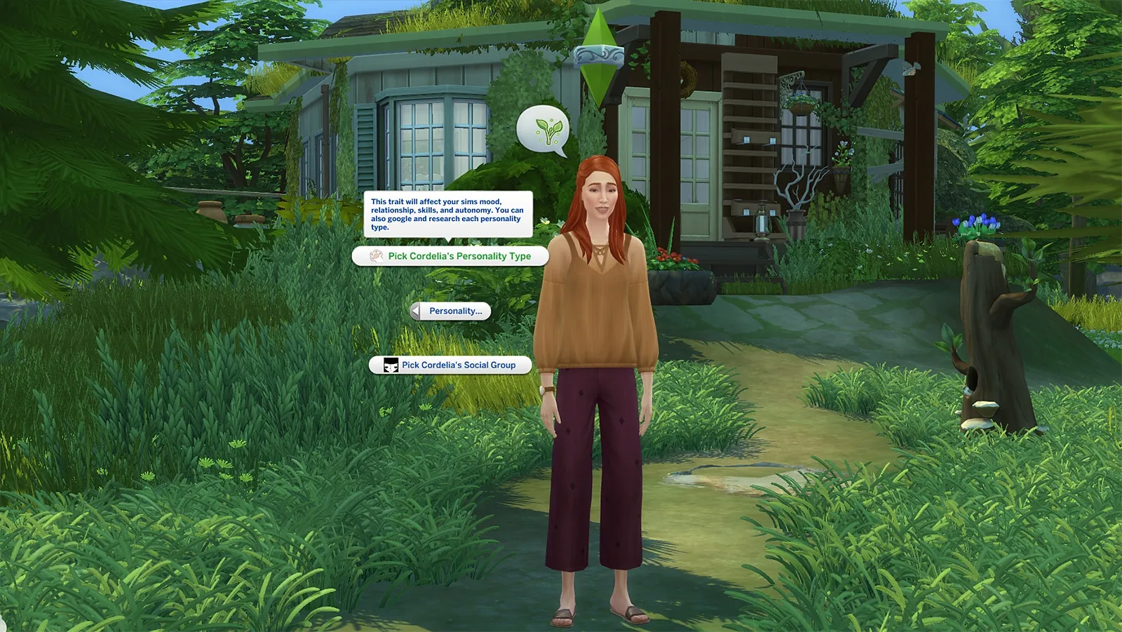 Traits de personnalité Slice of Life dans les Sims 4