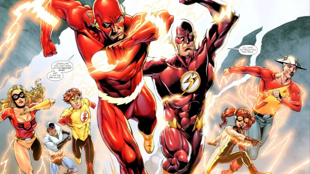 Die Flash-Familie aus The Flash Rebirth