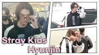 Stray Kids 的 Hyunjin 最近在機場因禮貌和體貼而受到稱讚