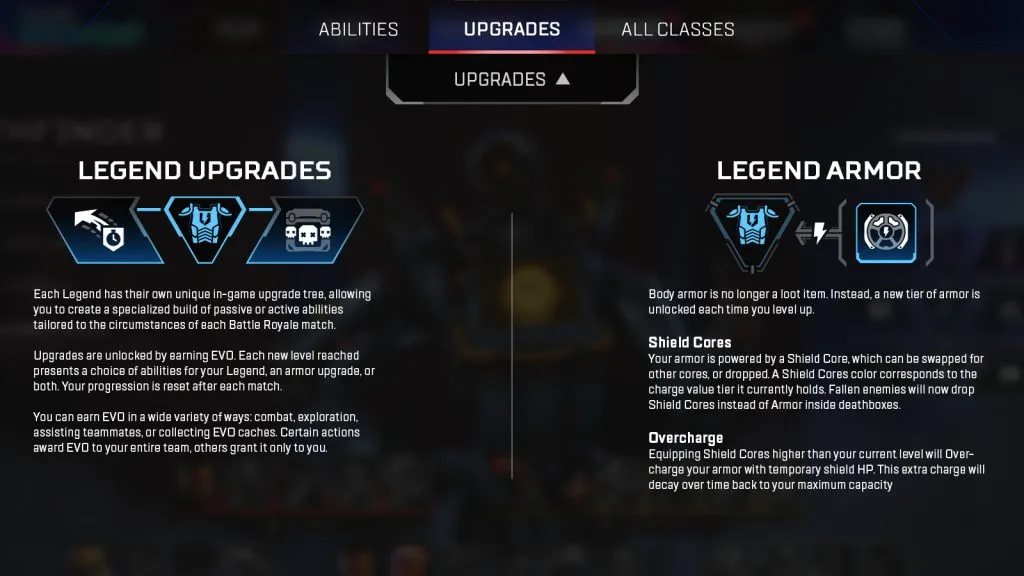 Atualizações de legenda em Apex Legends