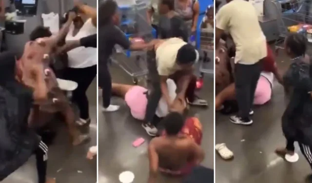 El “Thunderdome” de Walmart se vuelve viral cuando estalla una pelea en el autopago