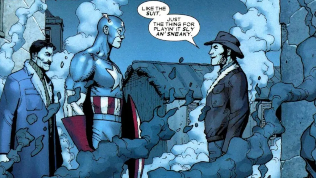 Wolverine trifft Captain America während des Zweiten Weltkriegs.