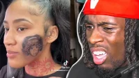 TikToker promet d’encrer un deuxième tatouage de Kai Cenat sur le visage s’il est ignoré