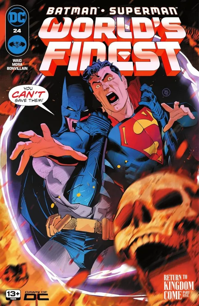蝙蝠俠/超人世界最佳 #24 封面藝術
