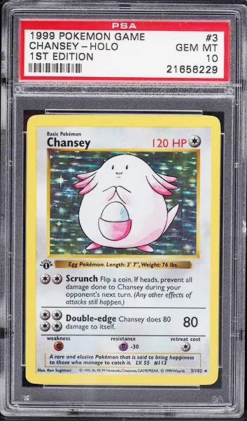 Chansey 1. Edition Shadowless Basisset