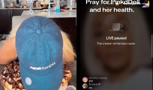 Les fans s’inquiètent du fait que le PNJ viral TikToker PinkyDoll « s’évanouit » en streaming