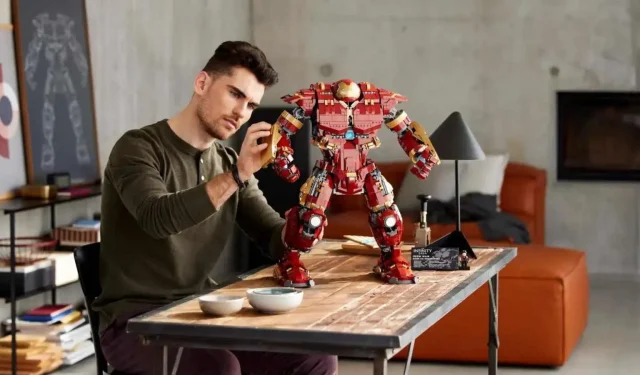 Preço do LEGO Marvel Hulkbuster destruído na Amazon