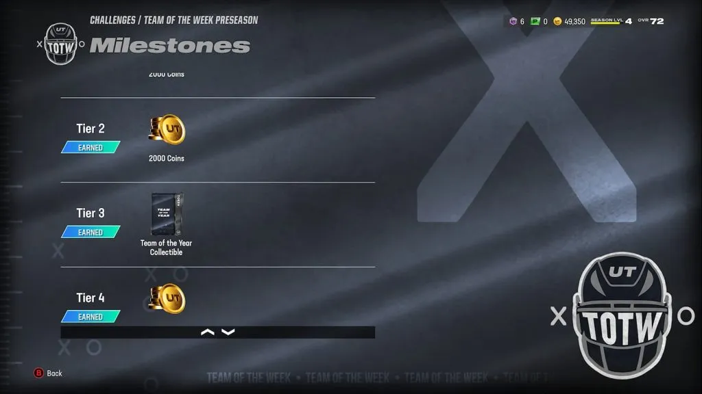 Coleccionables TOTY en Madden 24