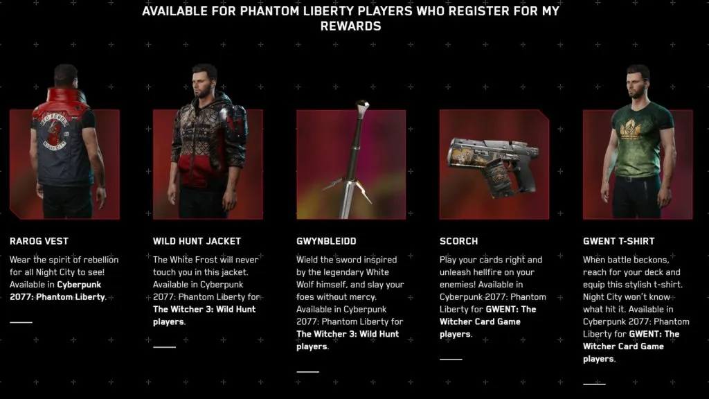 Cyberpunk 2077 : récompenses Phantom Liberty