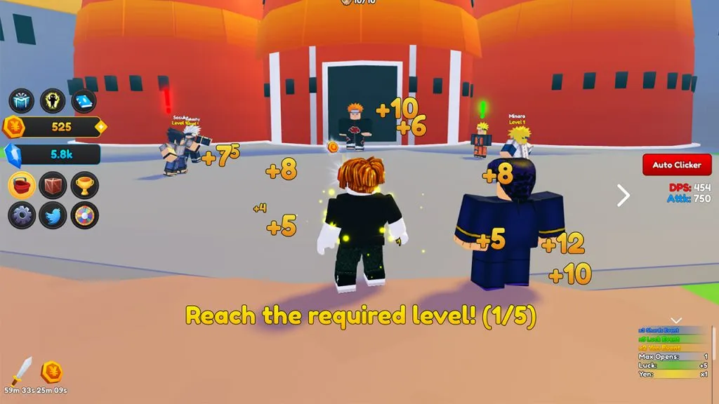 플레이어가 코인을 획득하는 애니메이션 유휴 시뮬레이터