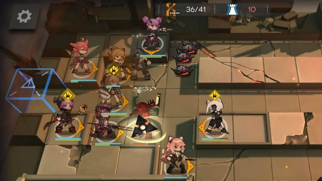 Arknights en mitad de la batalla