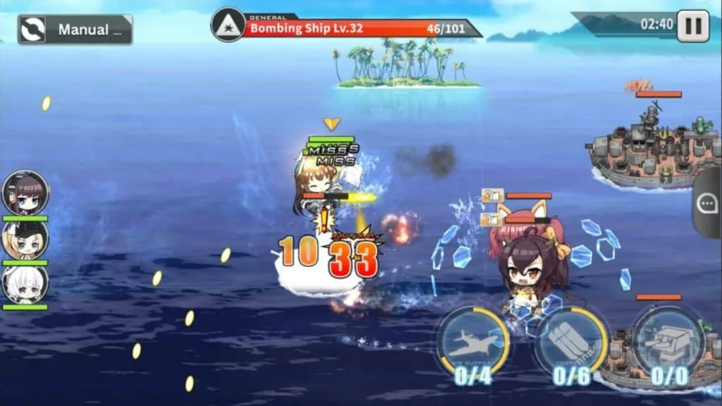 Azur Lane au milieu de la bataille navale