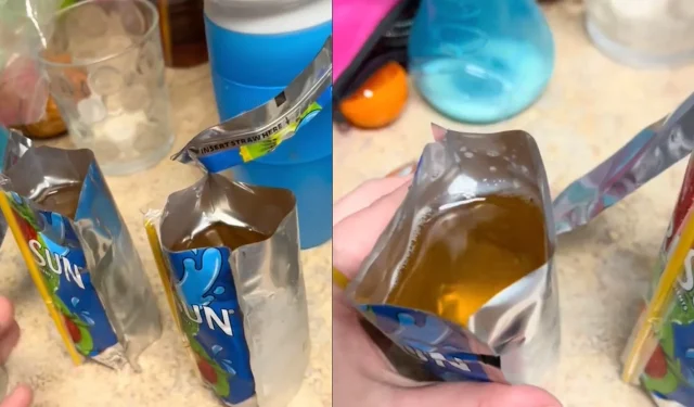 Maman choque TikTok après avoir ouvert le Capri Sun de son enfant et regardé à l’intérieur