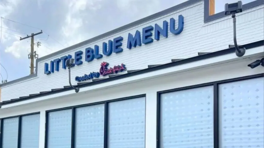 Standort des Chic-Fil-A-Restaurants Little Blue Menu.