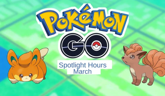 Calendrier de Pokemon Go Spotlight Hour pour mars 2024