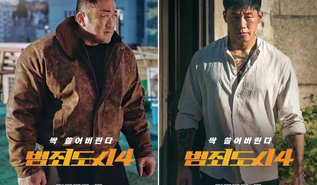 “The Roundup: Punishment” de Ma Dong-seok se lanzará el 24 de abril + revela carteles teaser