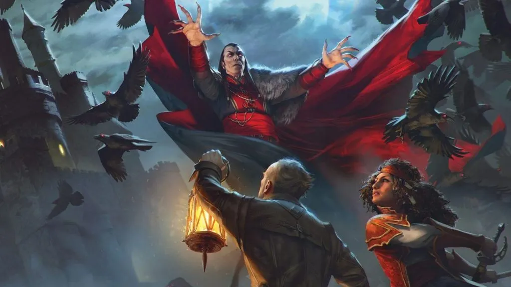 Senhor vampiro e castelo de D&D Strahd