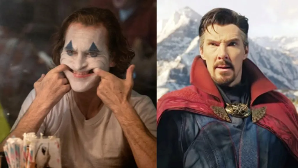 Joaquin Phoenix en Joker y Benedict Cumberbatch en Doctor Strange