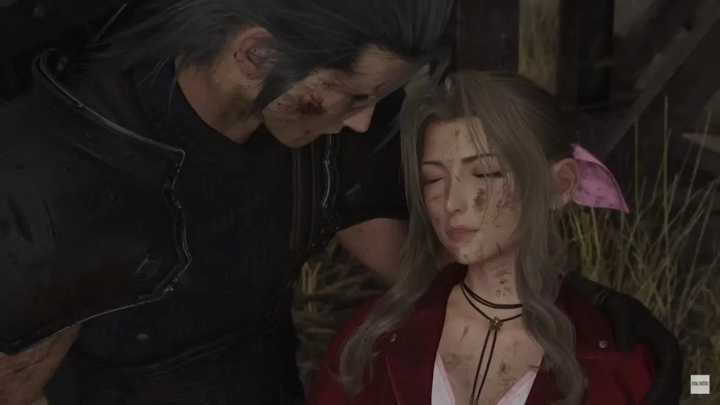 Uma captura de tela do trailer de Final Fantasy 7 Rebirth