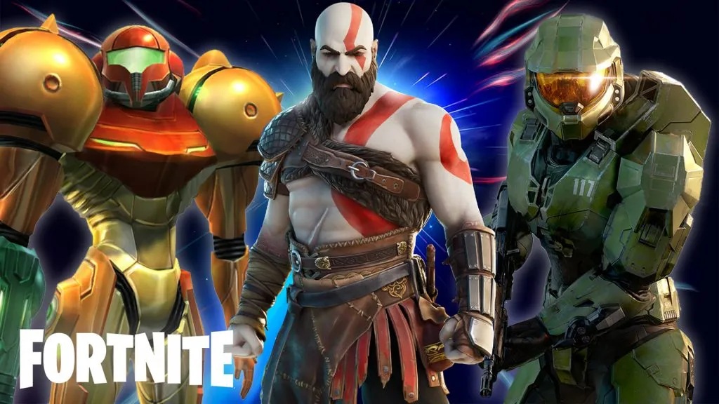 Seria Fortnite Gaming Legends Samus Kratos Master Chief