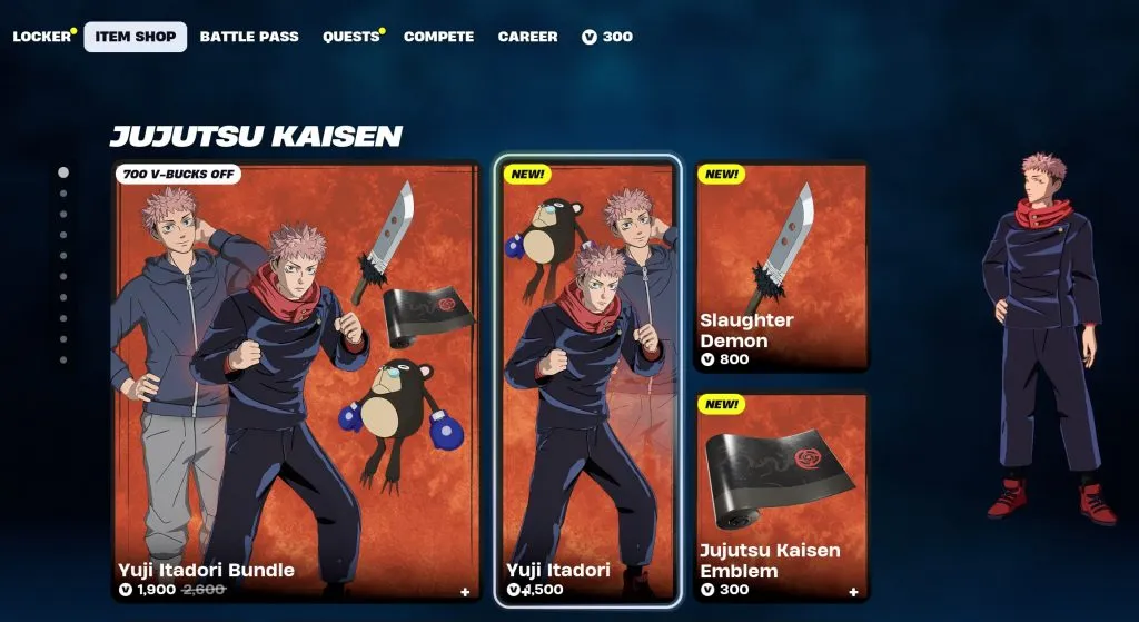 Skin Fortnite Jujutsu Kaisen