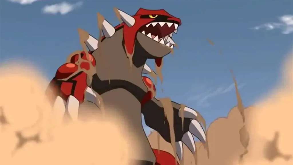 Das beste Boden-Pokémon, Groudon, im Pokémon-Anime