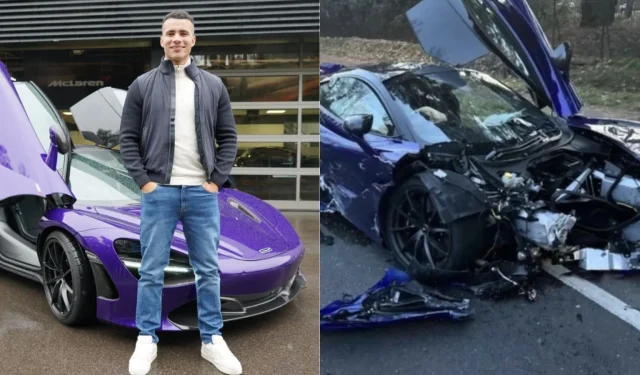 Według doniesień streamer Kick rozbił supersamochód McLaren 720S i uciekł z miejsca zdarzenia