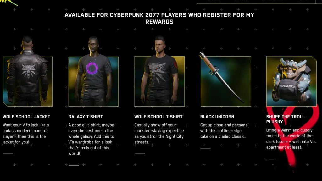 Cyberpunk 2077 : récompenses Phantom Liberty