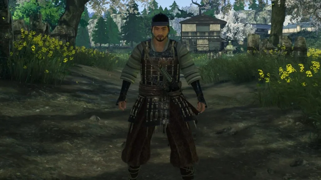 Ronin en tenue de samouraï
